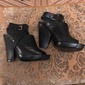 7 FOR ALL MANKIND Black Platform Heels
